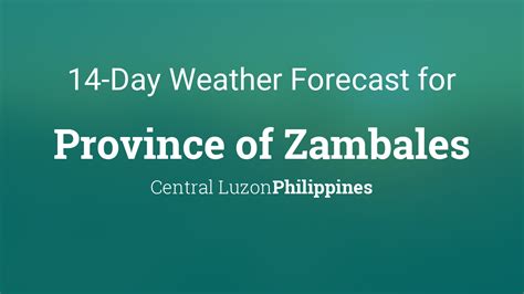 zambales weather today|Weather for Province of Zambales, Philippines .